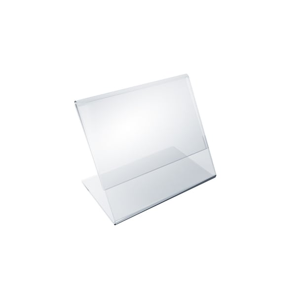 3.5"W x 2.5"H Angled Sign Holder, PK10